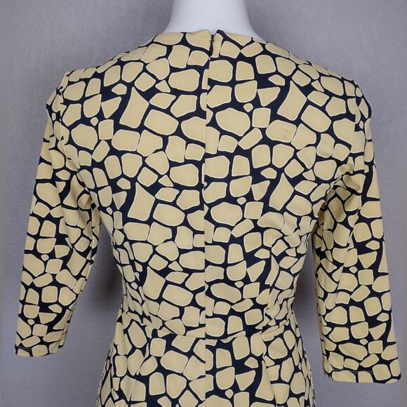 J. McLaughlin Tan and Black Brea Catalina Cloth Dress Size Small - Picture 10 of 14